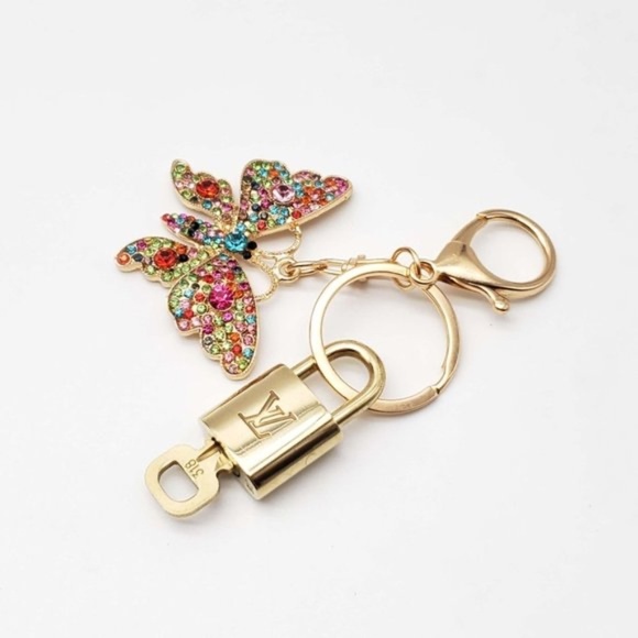 Authentic Louis Vuitton Lock & Key with unbranded Bagcharm, Keycharm, Keychain - Picture 5 of 9